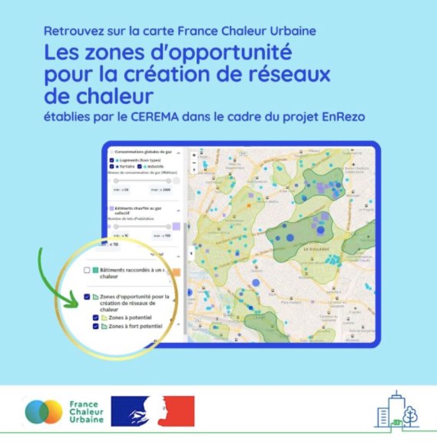 France Chaleur Urbaine - zones opportunité